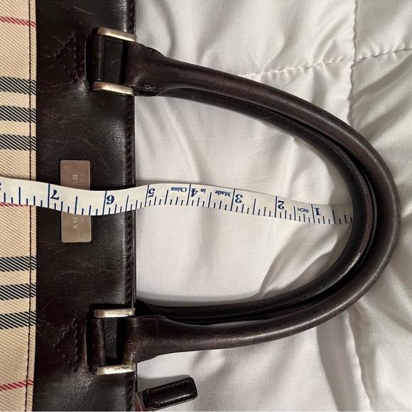 Burberry Nova Check Leather Trim Square Bag - Picture 3 of 16
